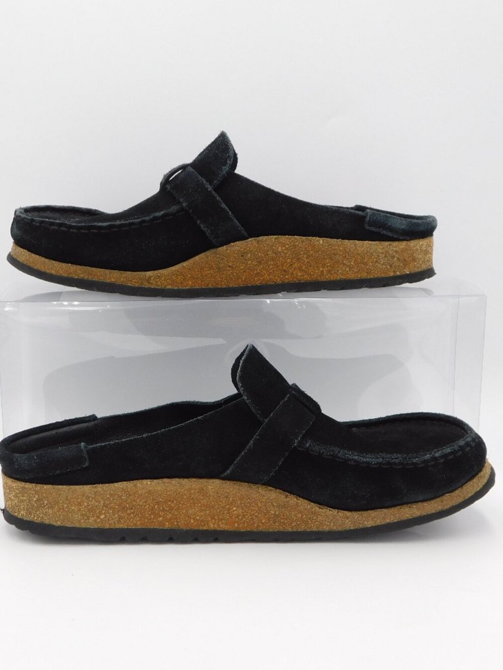Birkenstock Black Suede Leather Buckley Clogs | Boho | GUC | 9 Narrow / 40 - Picture 3 of 13